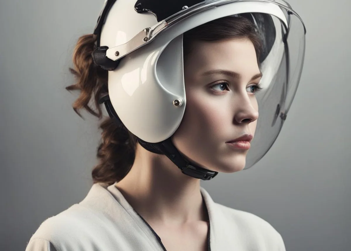 Safety themed rider helmet visual from official homepage media